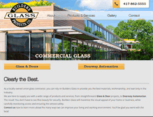 Tablet Screenshot of buildersglassinc.com